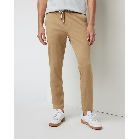 Vuori Men's Joggers, Ponto Pants, Light Weight Joggers, Sungold Heather, Size XL - Picture 2 of 10